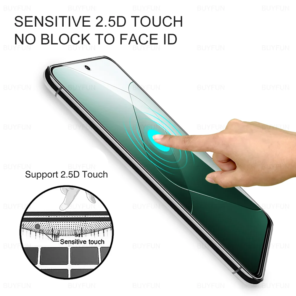 3Pcs Protective Glass For Xiaomi 14 5G Full CoverTempered Glass For Xiaomi14  Anti-Fingerprint screen protectors 6.36'' HD Film