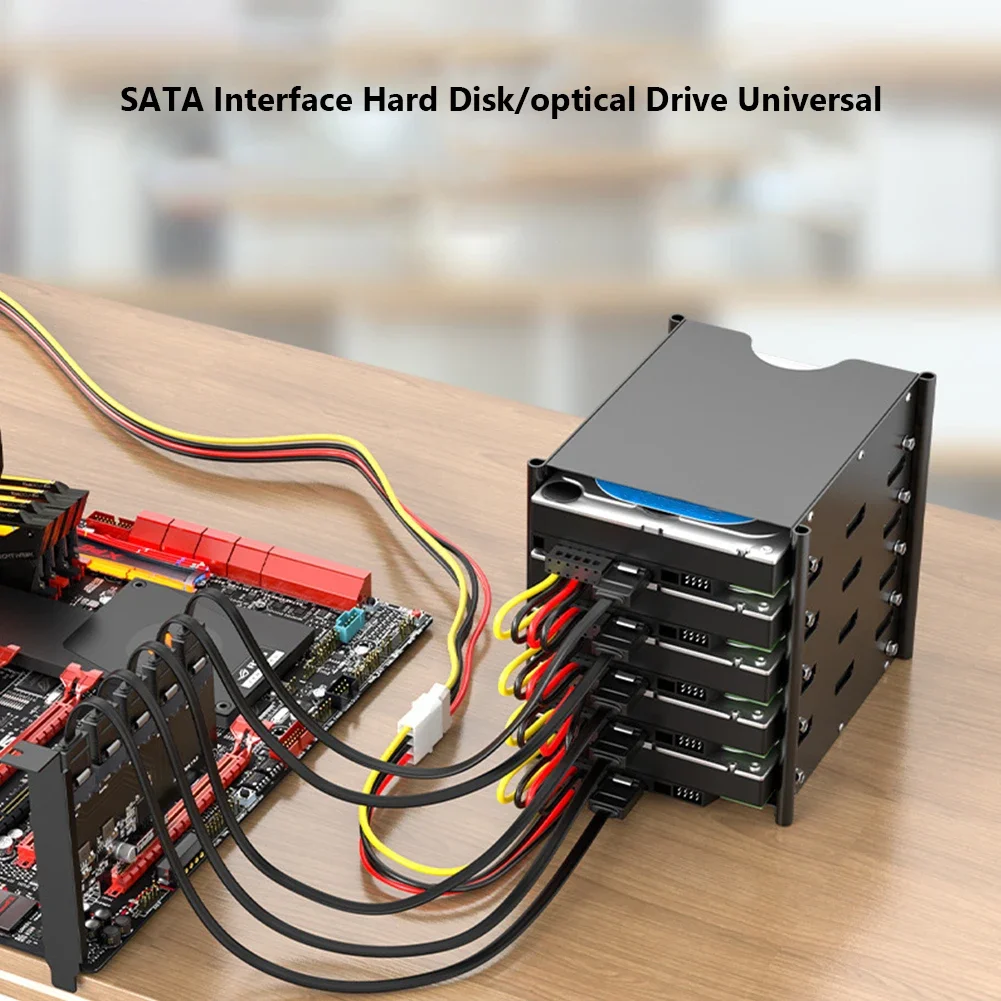 Hard Drive Power Supply Splitter Cable Cord SATA 3.5/2.5 inch 1 to 5 SATA Hard Drive Power Splitter Cable Cord 18AWG
