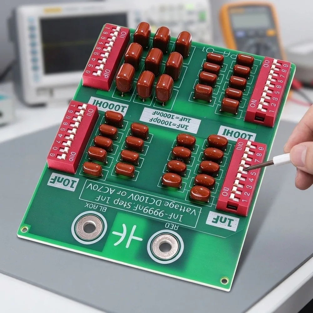 Adjustable Programmable Capacitor Module 1nF-99999nF 1nF Step DC100V AC70V FR-4 Board Suitable For Laboratory Testing And Electr