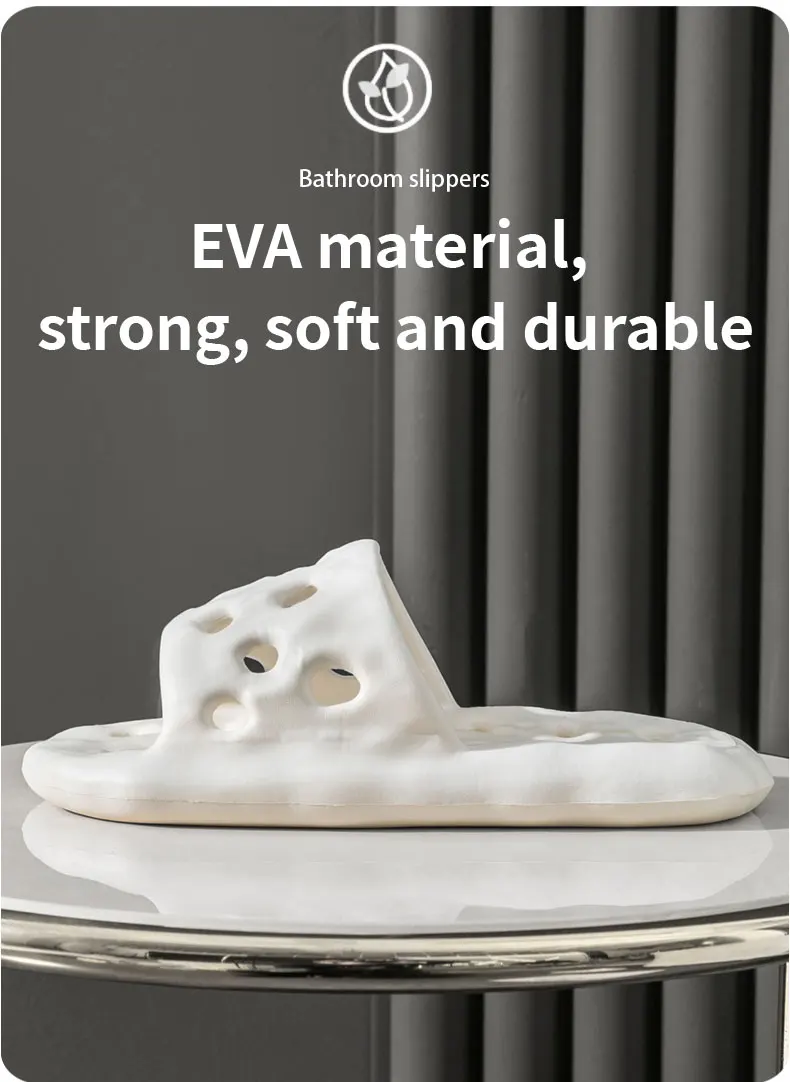 Sommer-Duschhausschuhe für Damen, ausgehöhlte, schnell trocknende, leichte, rutschfeste Badezimmersandalen, bequeme Strand- und Heimschuhe aus EVA – Detail 3