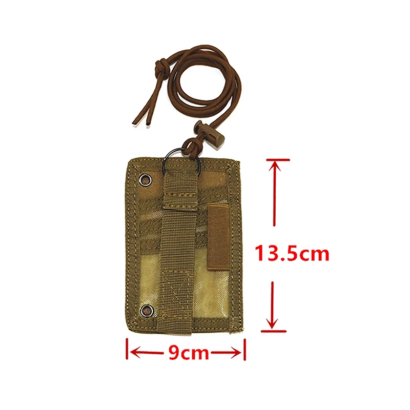 MOLLE-ID Titular do cartão, Hook Loop, Patch, Guia Turístico, Titulares do crachá, Bolsa de Viagem ao ar livre, Caneta, Bolsa e Nylon Lanyard, Novo