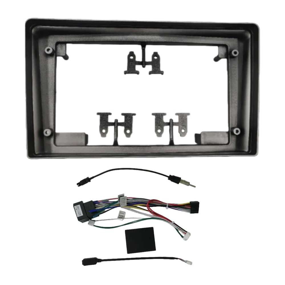 

9 Inch Silver Car Radio Frame for 2007 Opel Astra/Zafira, Android Stereo Fascia Kit, 2 Din Dash Panel