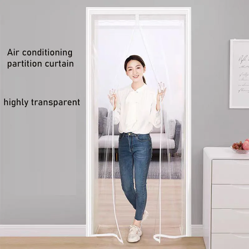 Air conditioning door curtain, windshield curtain, transparent partition curtain, keep warm and windproof in winter