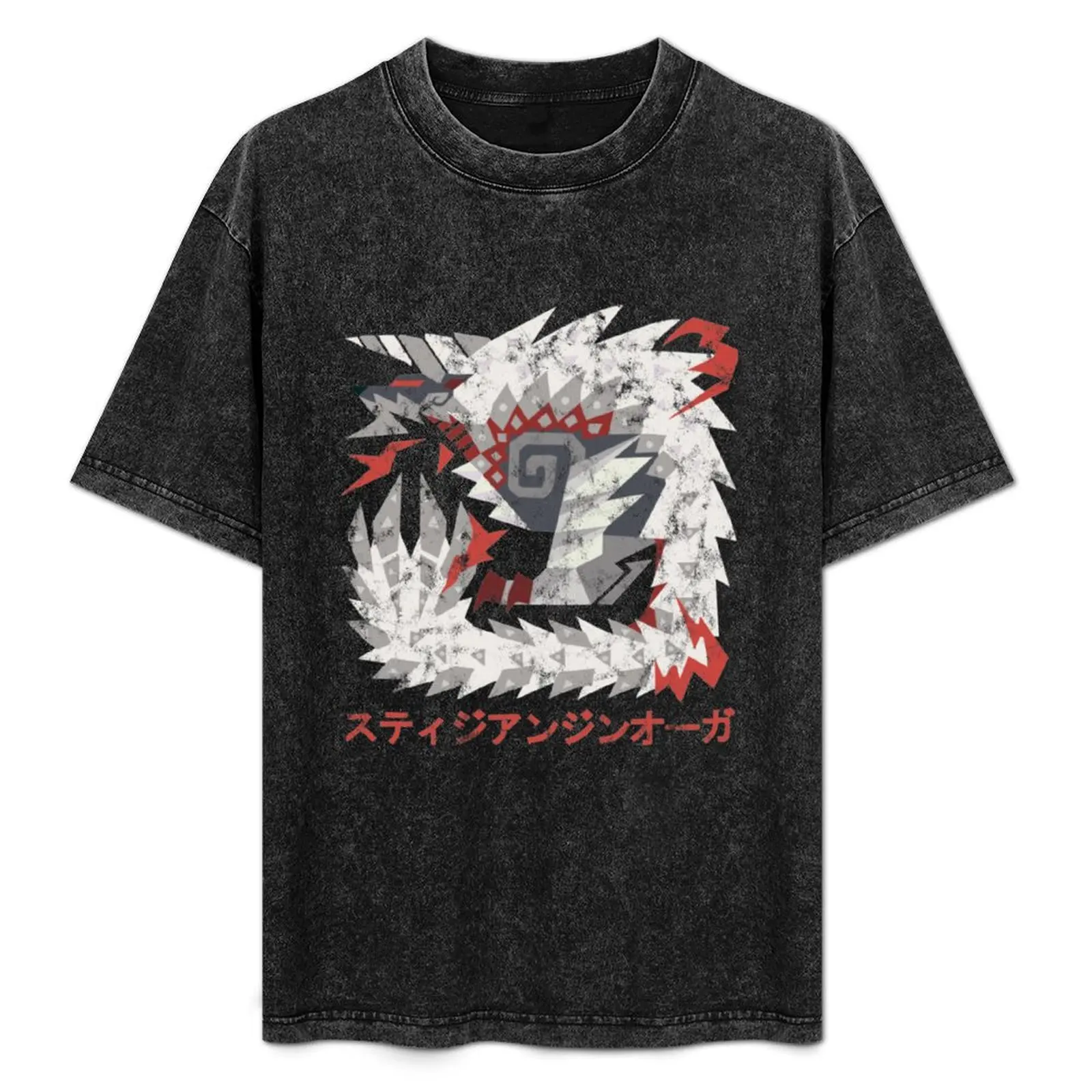 Monster Hunter ,World Iceborne Stygian Zinogre Kanji T-Shirt tees graphic tee shirt tee shirts for men