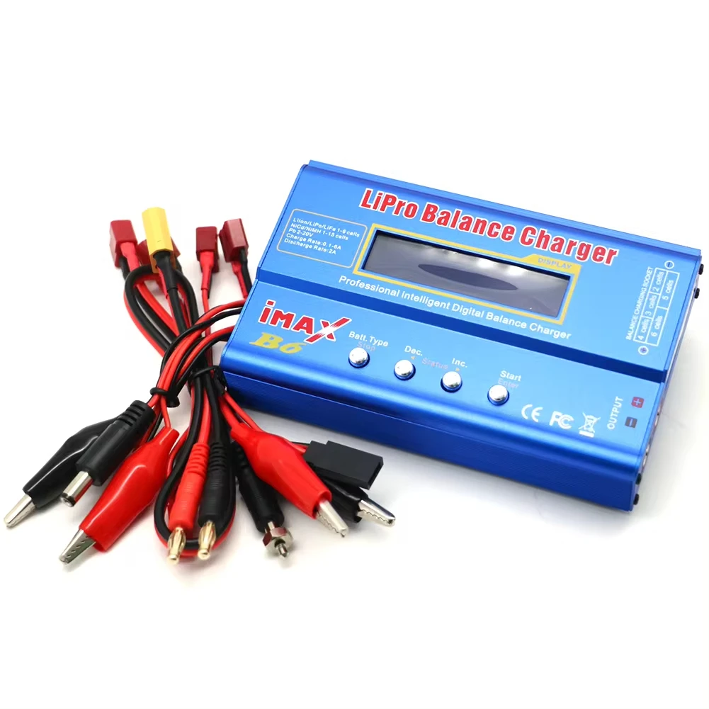 IMAX B6 80W Multi-function Professional Intelligent 1-6 Cells XT60 LiPo Battery Balance Charger for RC Quadcopter