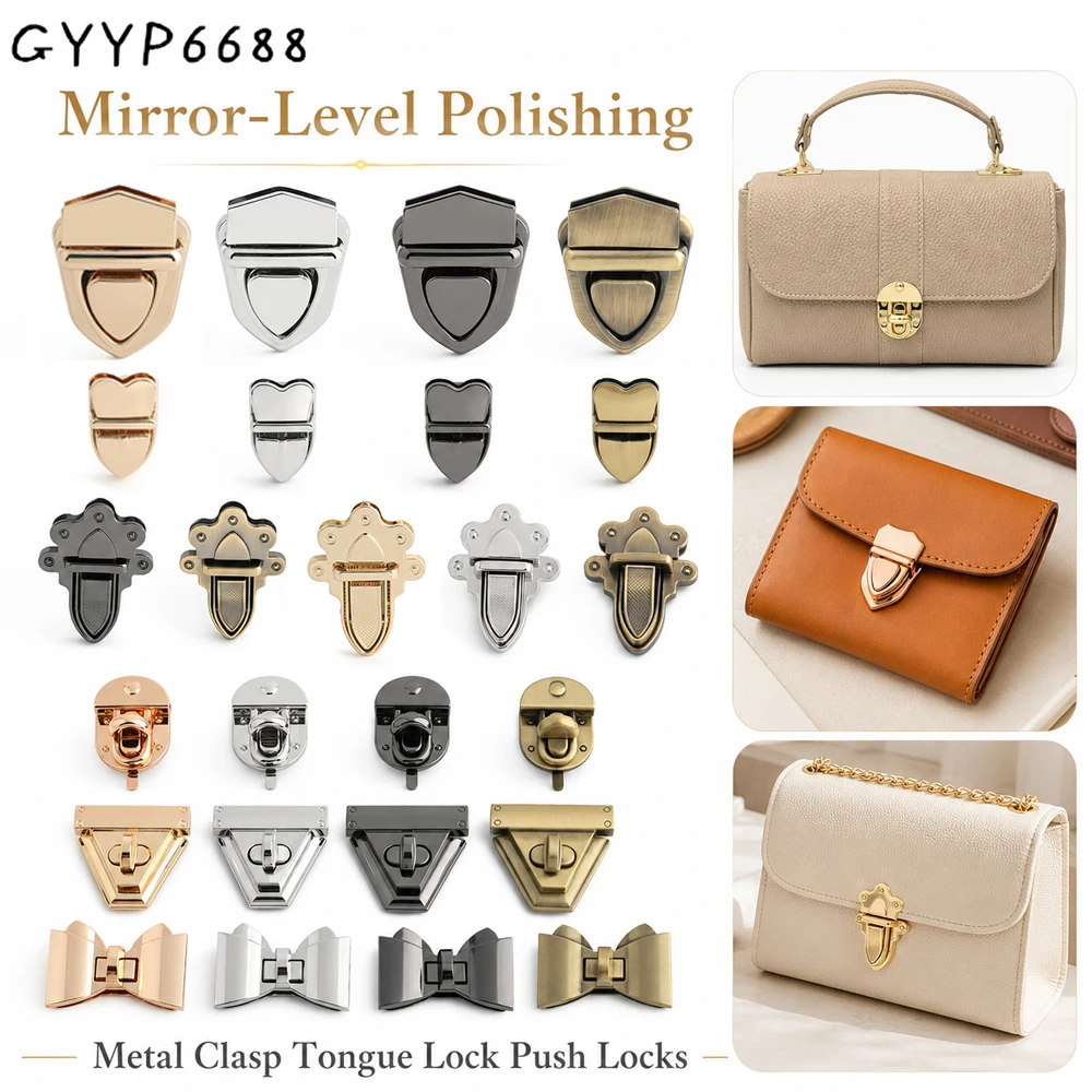 5/10/20PCS Metal Bag Twist Decoration Lock Clasps Handbag Turn Locks Snap Buckles For DIY Bags Purse Replacement Accessories