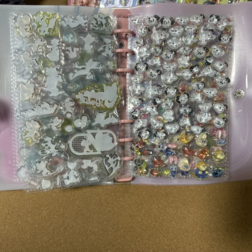 

New Product Detachable HelloKitty Cartoon Sparkling A6 Notebook Binder Pink Tones Super Cute Creativity Gifts for Woman Student