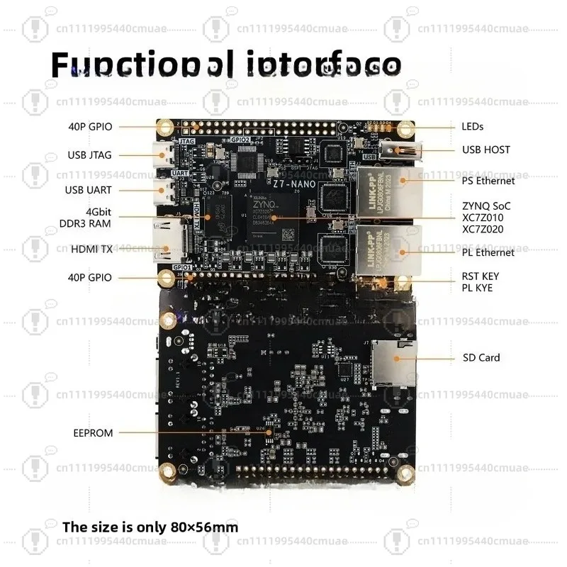 FPGA development board, core board 7020 70107000 dual network port Z7-Nano