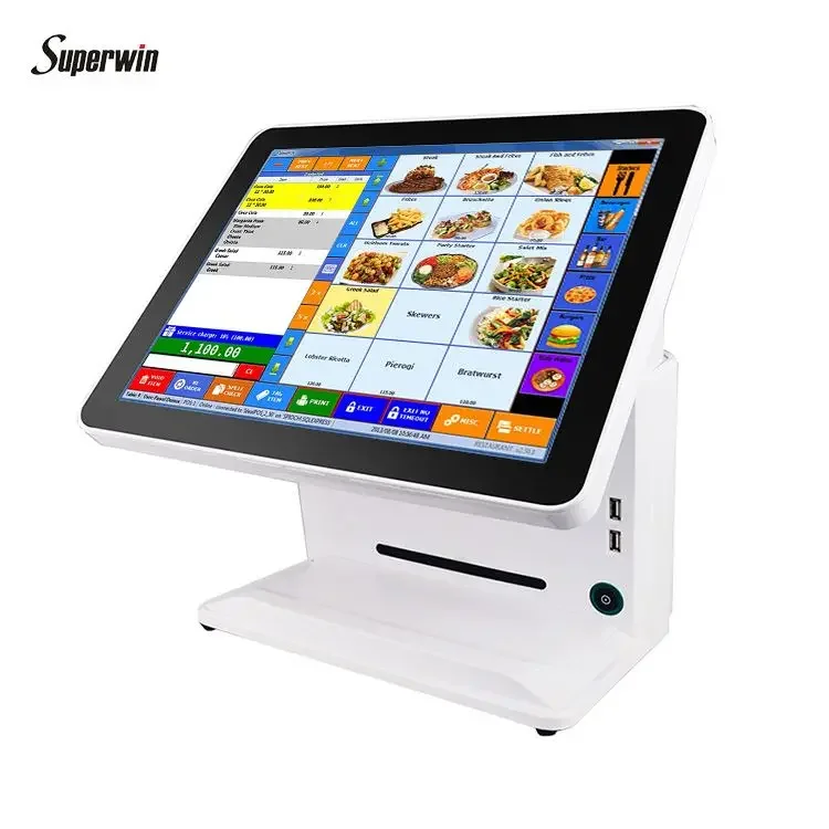 Cash Register With Epos For Comercio Kiosk Tablet Software 2 Screen All In One Softwareepos Pos Systems