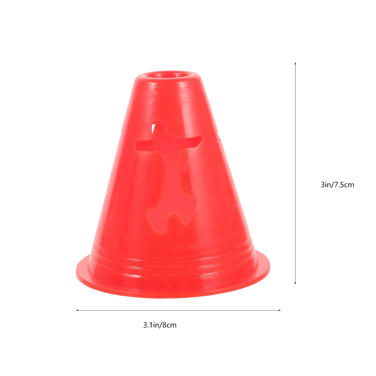 10Pcs Colorful Sports Cones Marking Cup Agility Drills Football Training Exercise Small Flat Bottom Cones Numbered Markers Cone