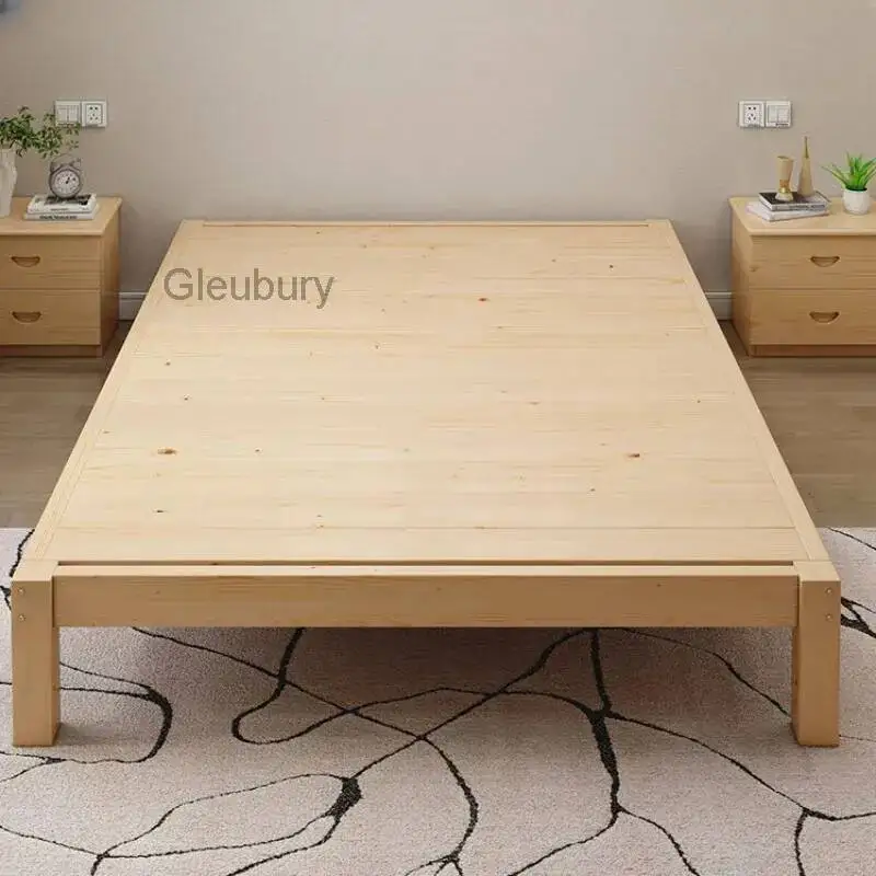 Aesthetic Double Bed Frames Queen Minimalist Size Master Twin King Bed Frames Luxury Wood Cama Box Casal Bedroom Furniture