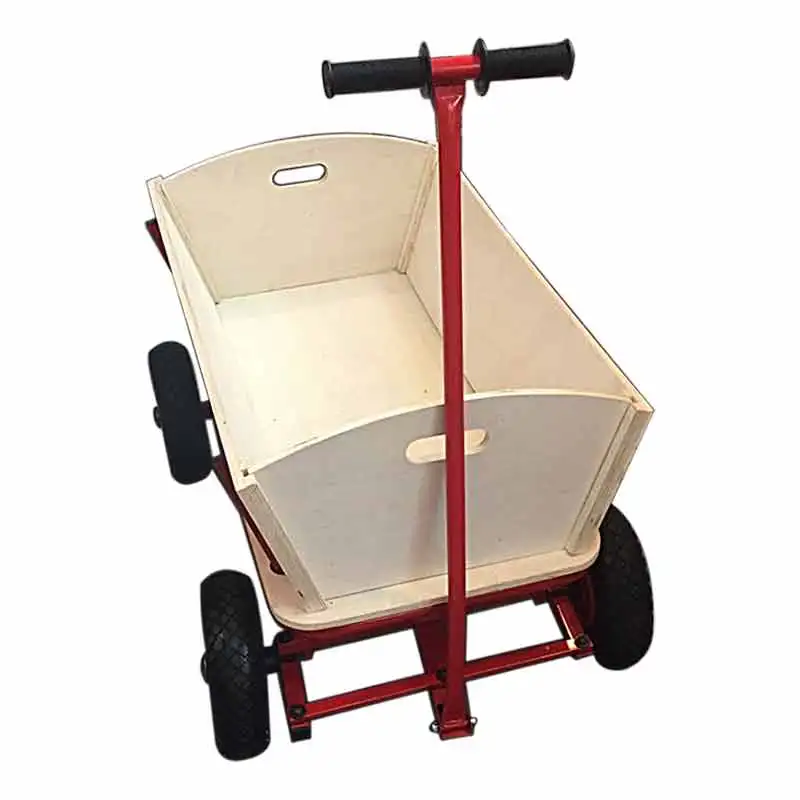 

Складная деревянная четырехколесная тележка для кемпинга, уличная тележка-вагон для взрослых и детей – для покупок и промышленного использования