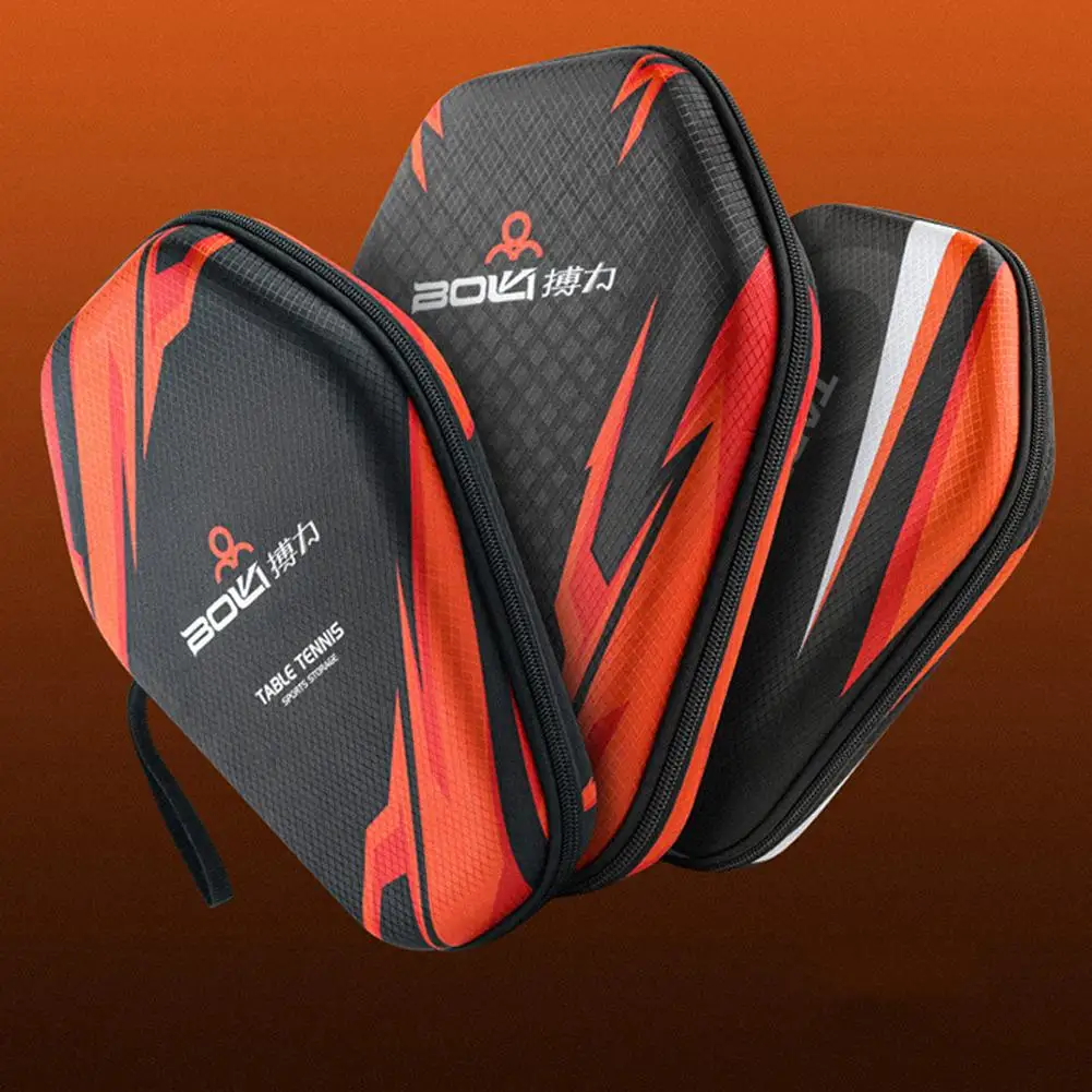 1pcs Table Tennis Racket Bags EVA Hard Shell Waterproof Dustproof Table Tennis Paddles Box Case Storage Bag With Hand Strap good