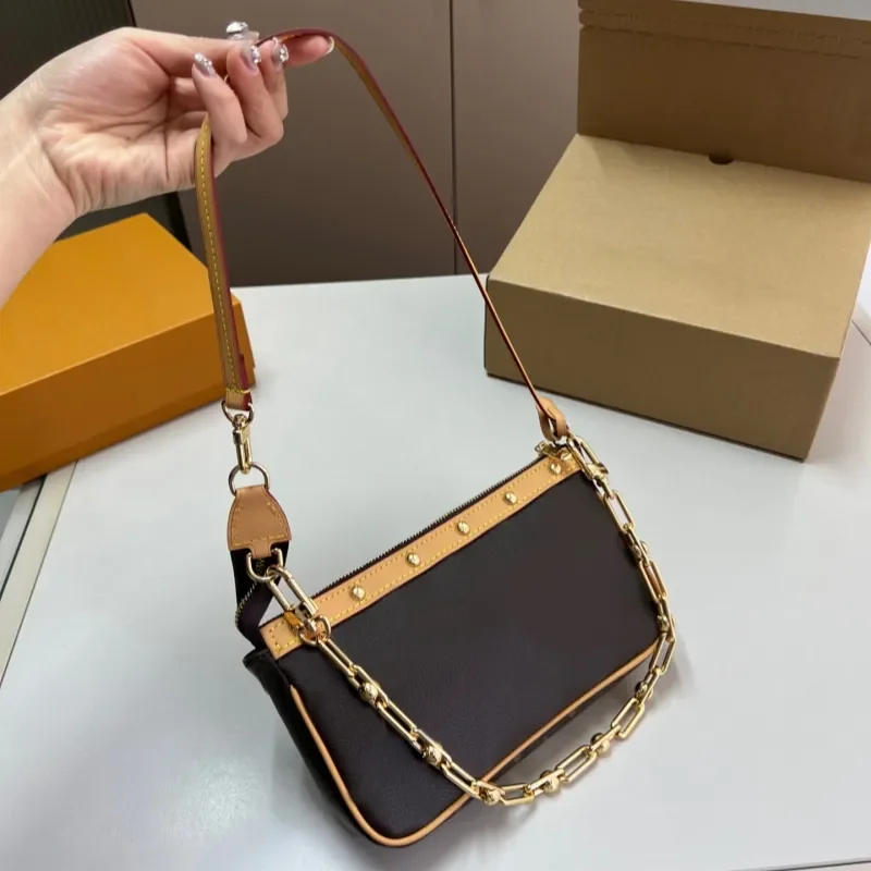 

Винтажная сумка-кроссбоди для женщин, дизайнерская сумка через плечо с цепочкой, роскошная сумка-тоут, сумка-мессенджер, кошелек-портмоне