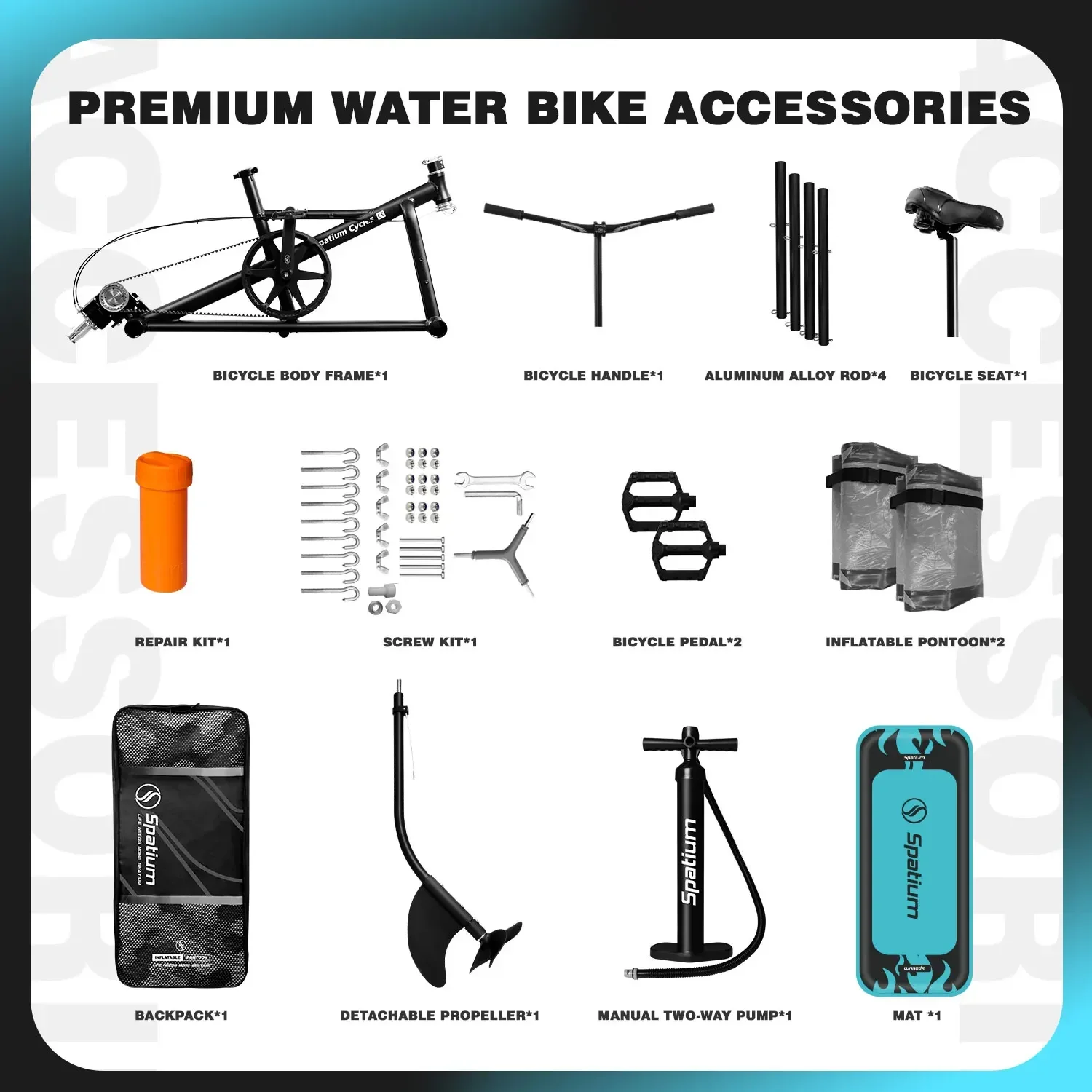 

CHKJ Favorite 2025 New Inflatable Water Bike Leisure Foot Pedal Boats Floating Bicycle For Water Sports