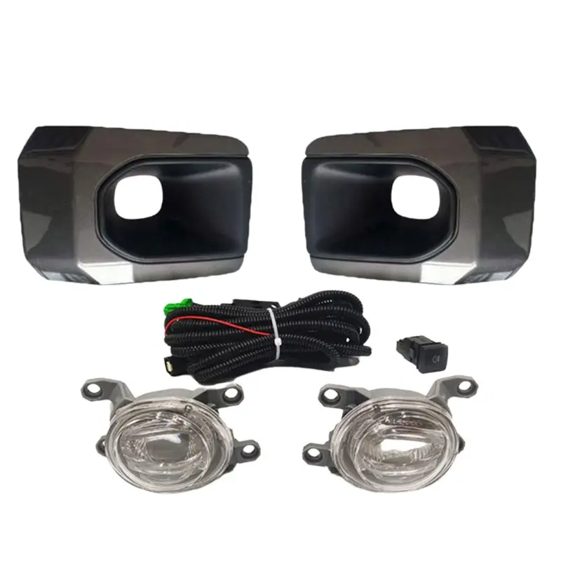 Classy-Car Protective Frame Included LED White Daytime Running Lights Fog Light Kit For Toyota Hilux 2020-2023