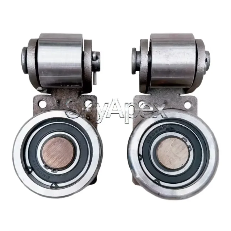 #Heavy Duty Deep Groove Ball Bearing Chrome Steel Hydraulic Goods Lift H-beam I-beam Guide Rail Wheel For Warehouse Lifting