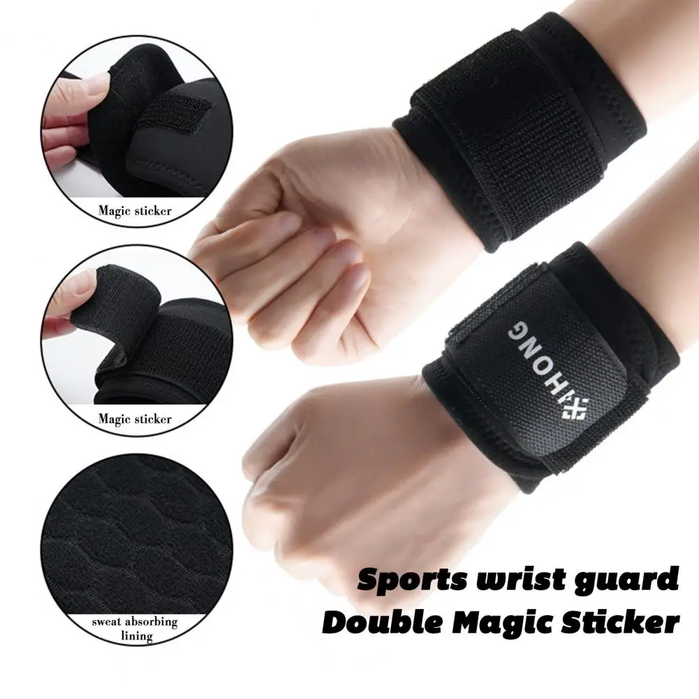 Wrist Brace Adjustable Sports Wrist Wrap Support No Thumb Loop Wristband Weightlifting Bench Press Powerlifting Fitness Support