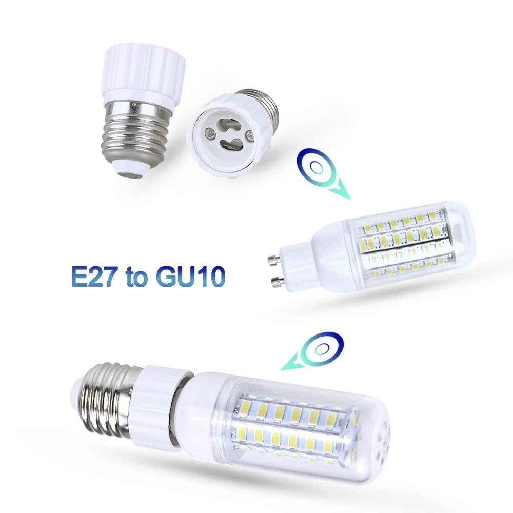 1-6 sztuk E27 E14 B22 męski do E12 E17 GU10 G9 MR16 GU10 uchwyt na podstawa lampy żeński gniazdo z konwerterem Adapter do żarówka LED