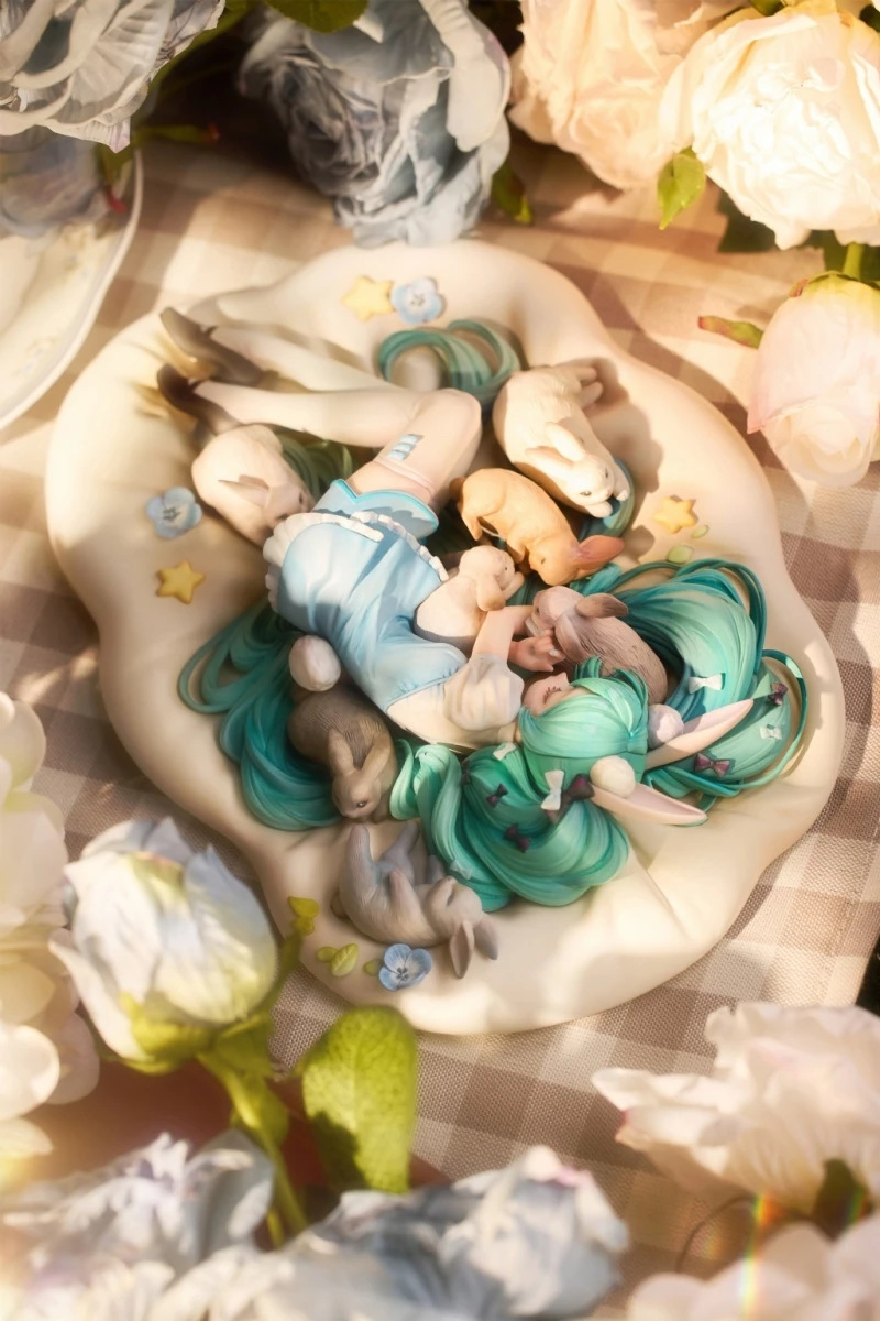 Resin Figure Kit Sleeping Rabbit Cute Unpainted Garage Resin Kit Model GK - view 3