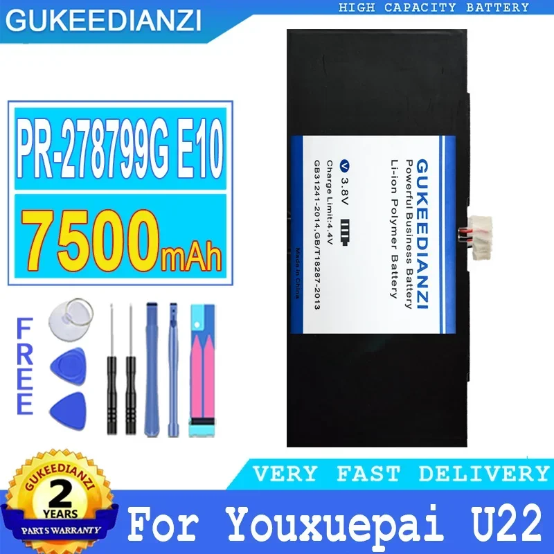 

Аккумулятор для ноутбука 7500 мАч GUKEEDIANZI PR-278799G E10 для Youxuepai U22 Bateria