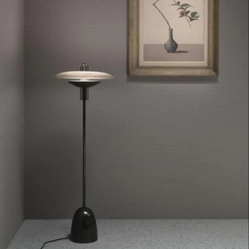 Custom Maker's Art Deco Copper Floor Lamp Villa in Door Hotel Living Room