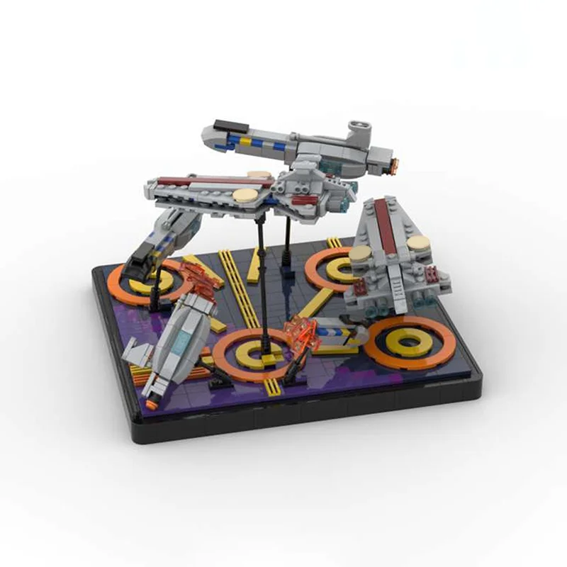 961pcs MOC Battle Coruscant Micro Venator Star Model Building Christmas gift blocks toy Construction Assemble DIY idea Kids