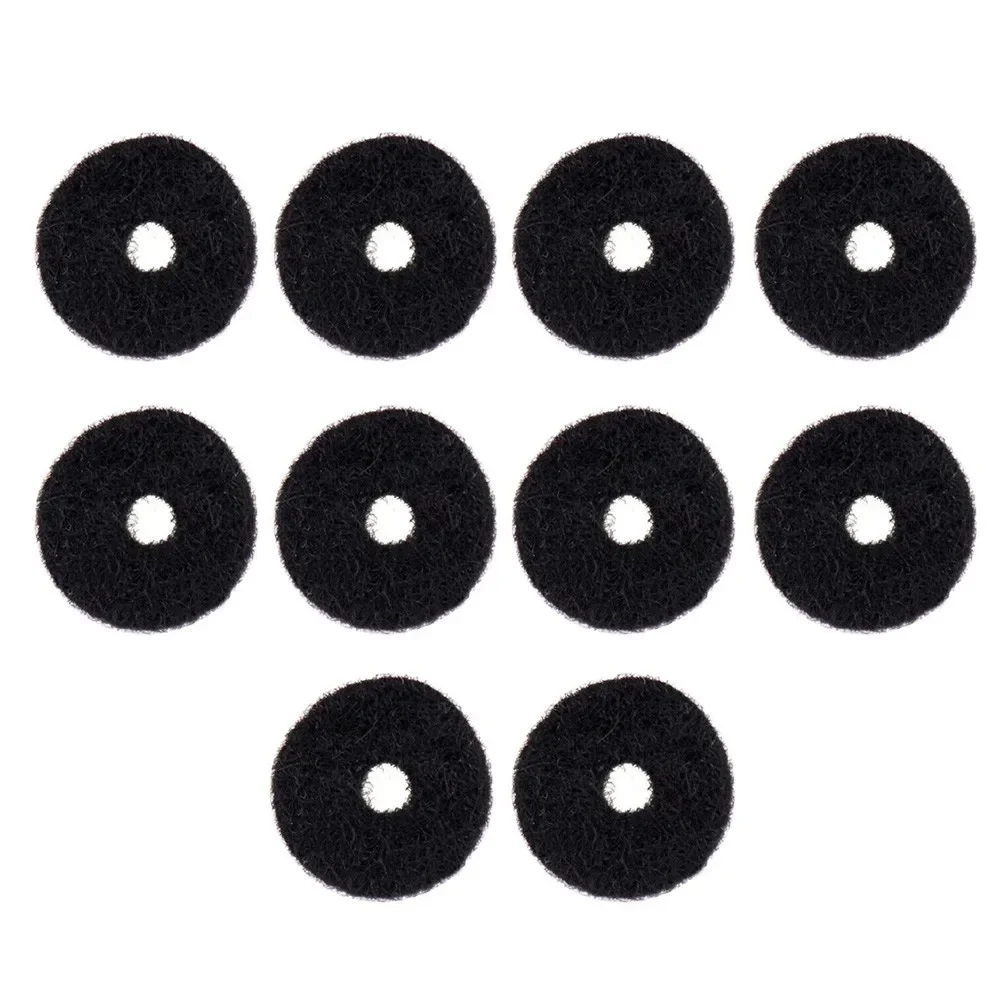 10 Pcs Felt Washers For Guitar Strap Buttons Strap Pins - Black And White Guitar Parts Guitar Strap Buckle Gasket   N E W