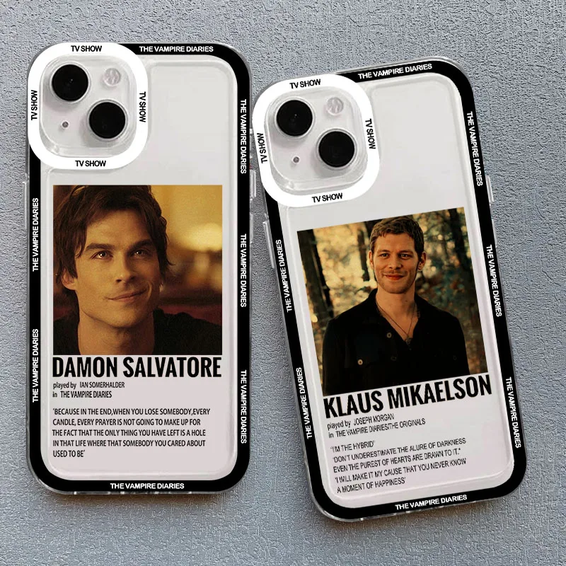 The Vampire Diaries Damon Phone Case For Samsung A16 A06 A55 A35 A25 A15 A05 A54 A34 A24 A14 A13 A53 A33 Clear TPU Back Cover