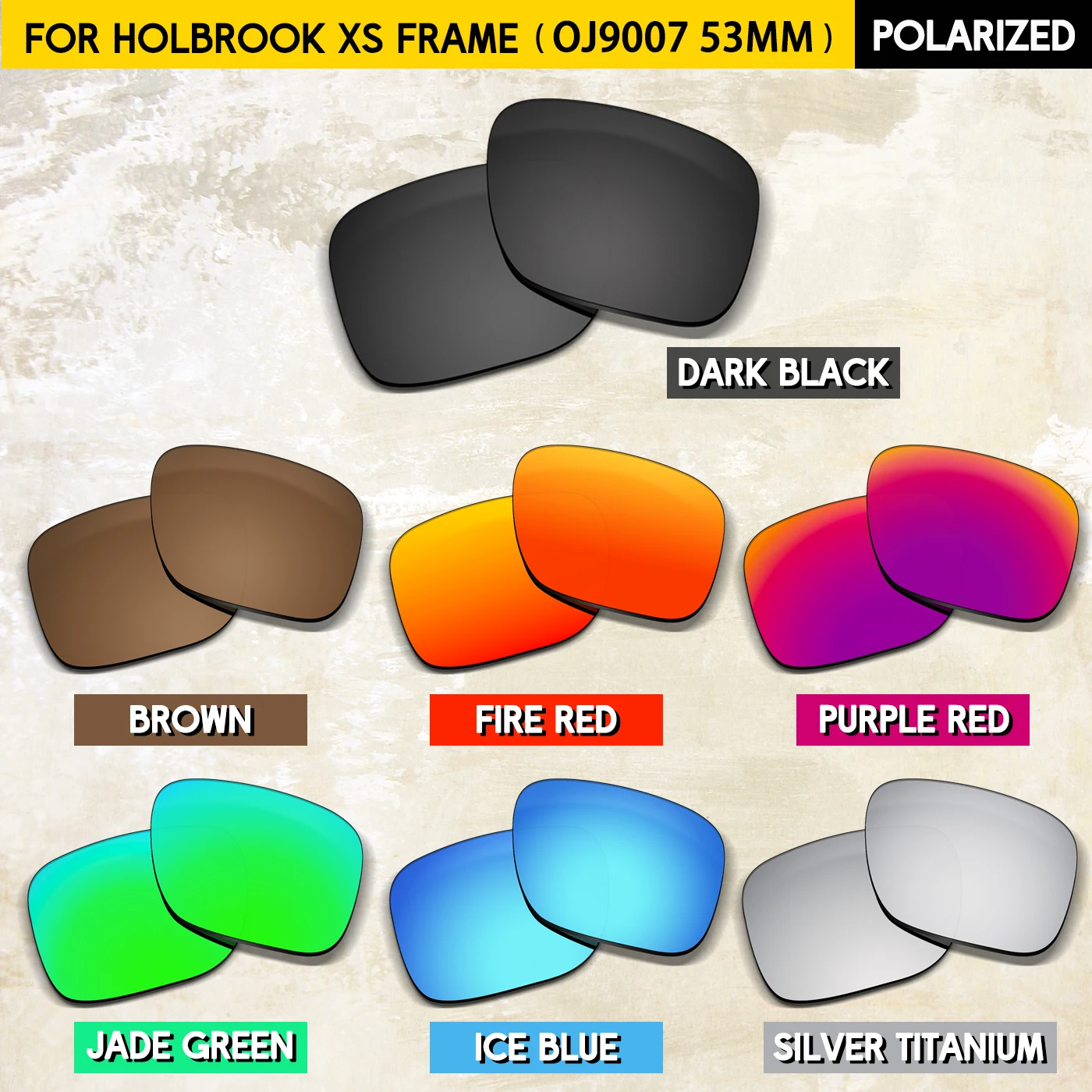 

Suitable for Oakley Holbrook S OO9509 53mm Sunglasses Replacement Lenses Compatible With Oakley Frame