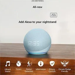 

with App Control Home Theatre Accessory 5th Generation Alexa Smart Voice Speaker Echo Dot 5 Pop