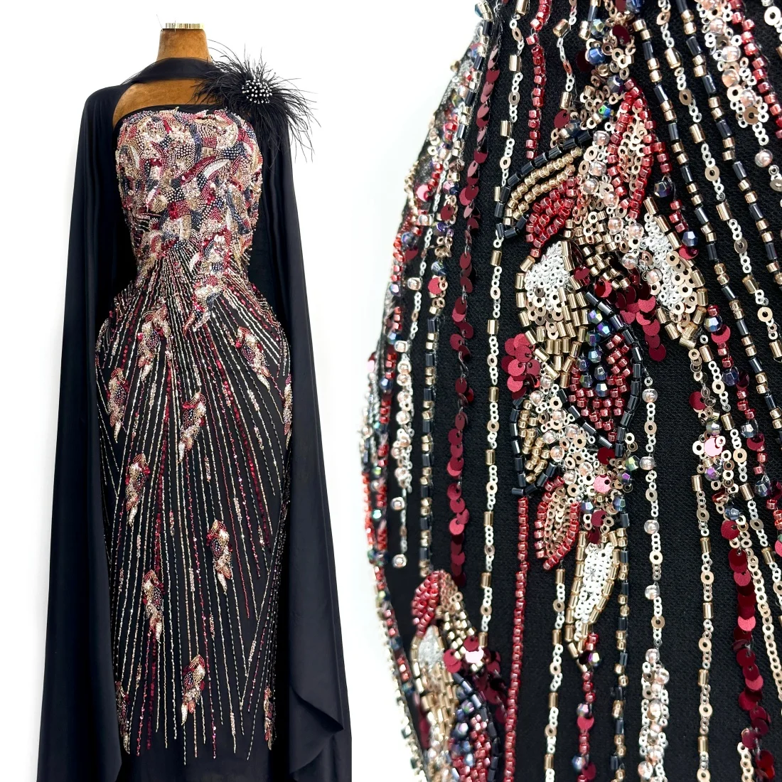 

Latest French Beaded Tulle Lace Fabric Luxury 2026 High Quality African Groom Lace Fabrics Sequins Nigerian For Wedding Dress