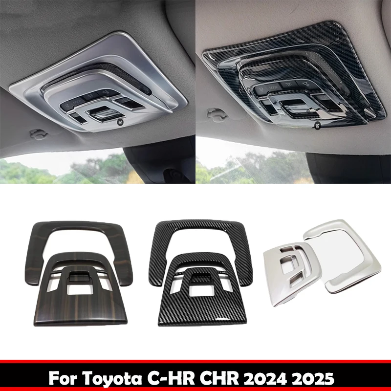 Do Toyota CHR C-HR 2024 2025 ABS dach samochodowy Przednia lampka do czytania Przełącznik lampki do czytania Klosz lampy Pokrywa panelu Naklejka akcesoria
