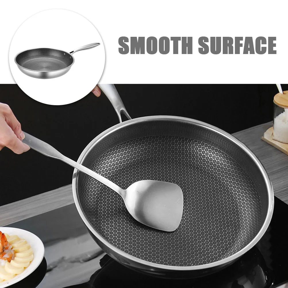 24CM/26CM Stainless Steel Non Stick Pan Kitchen Skillet Non Stick Pan Non-Sticky Cooking Pan Honeycomb Pan Kitchen