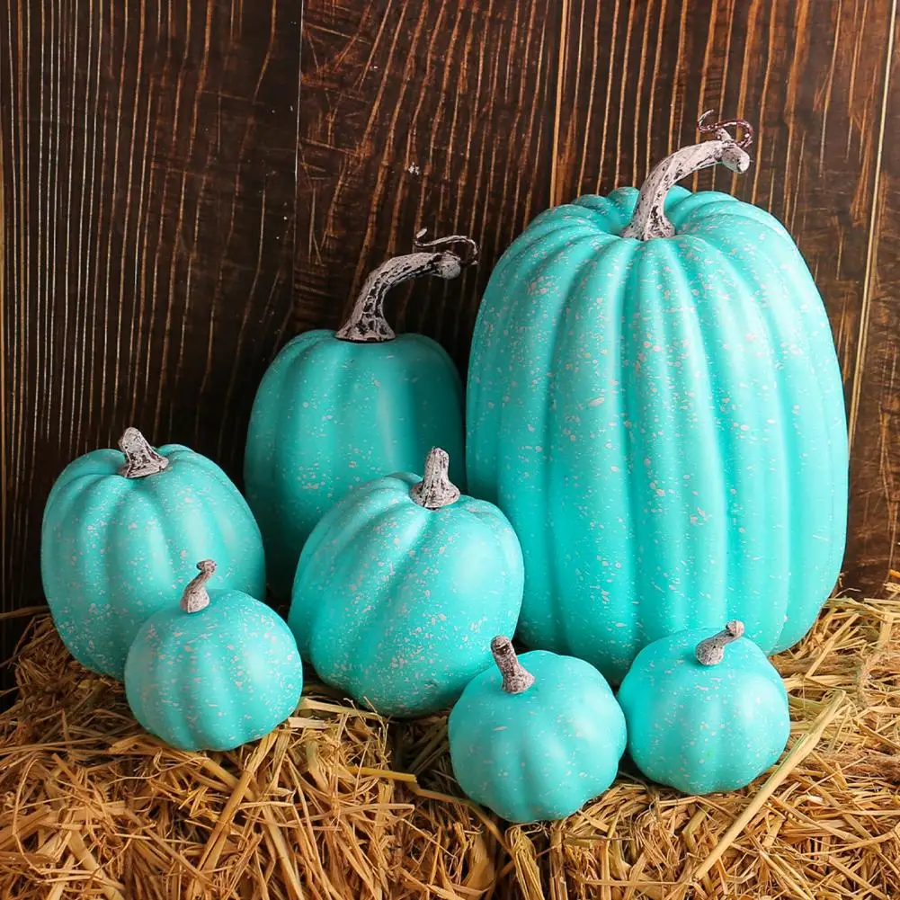 Veelzijdige Pompoen Decor Herfst Oogst Decor Set Kunstmatige Pompoenen Voor Boerderij Middelpunt Halloween Decoreren Faux Plastic