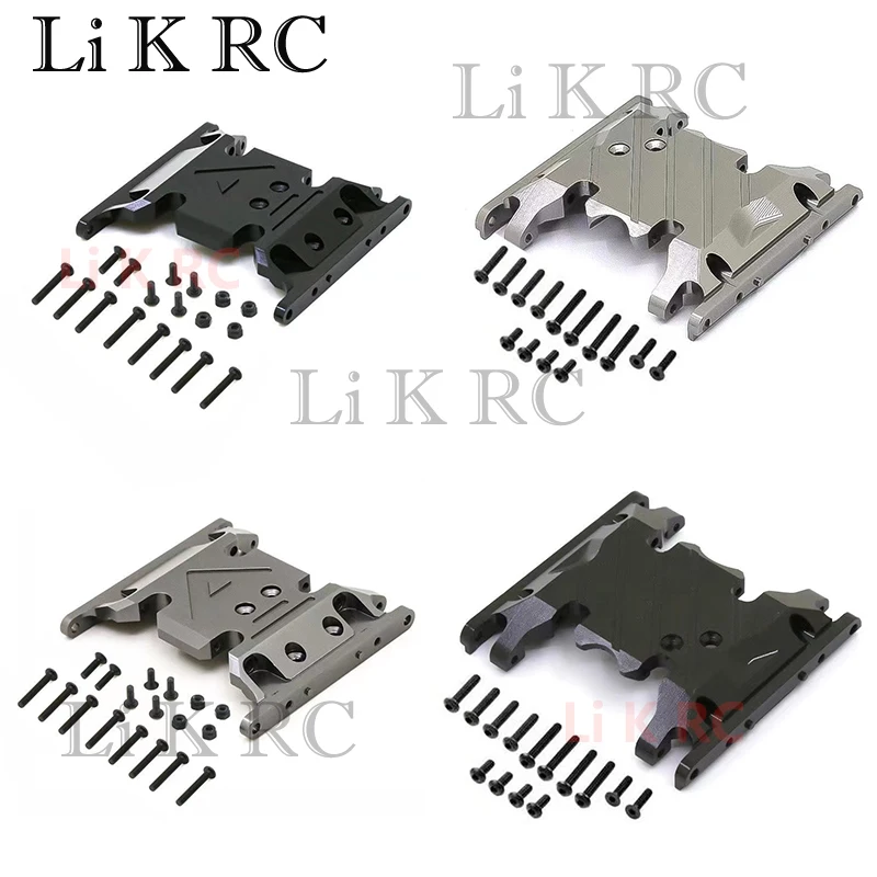 

Aluminum Alloy Transmission Mount Base Gearbox Holder Skid Plates For 1/10 RC Crawler Car Axial SCX10 and SCX10-II Chassis L009