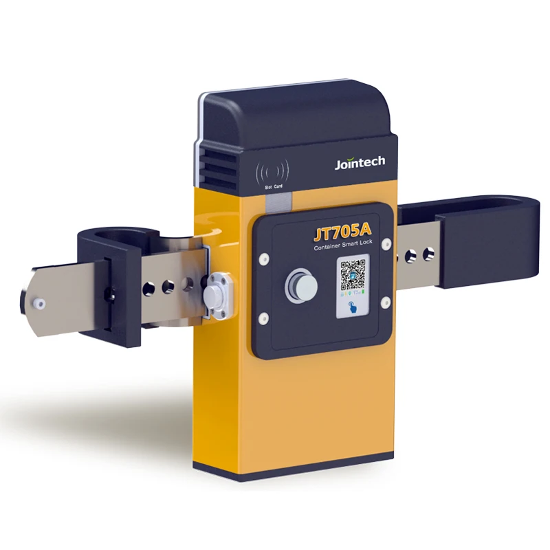 GPS Container Lock tracker JT705 Lock Unlock by QR Code on Site and SMS Software APP Remotely