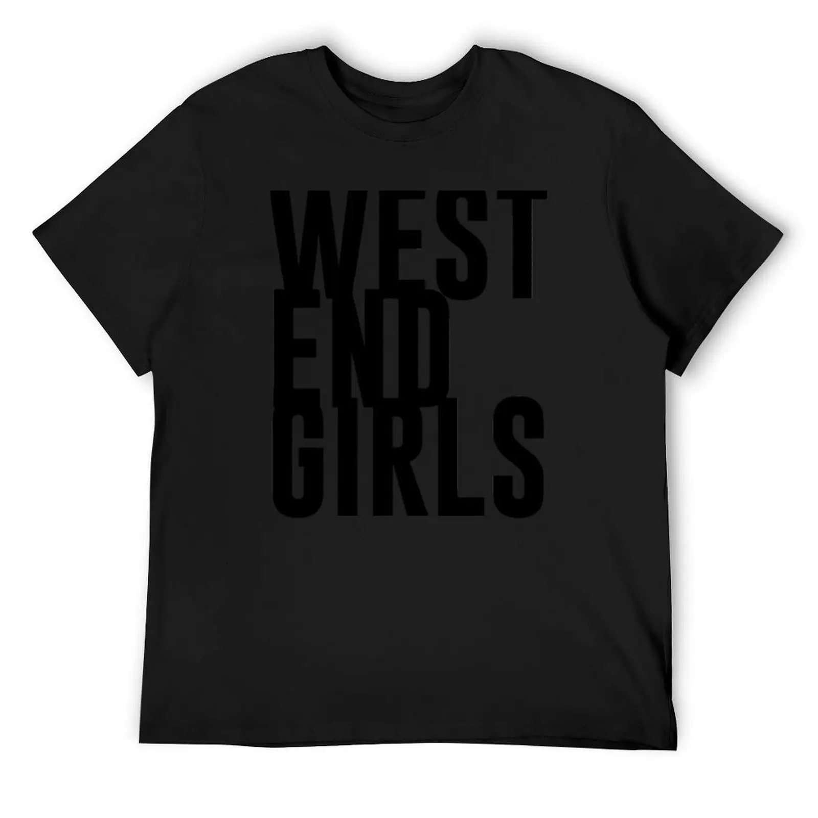 west end girls black T-Shirt plus sizes summer top vintage graphic tee animal prinfor boys t shirts for men