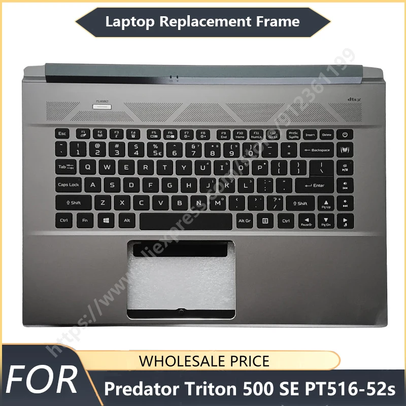 For Predator Triton 500 SE PT516-52s Original New US Keyboard Laptop Palmrest Upper Top Case Backlight Replacement Keyboard