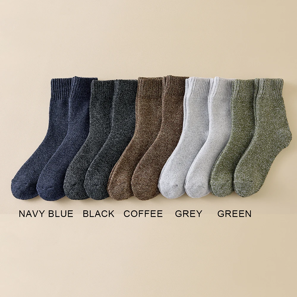3 Paar Winter-Socken mit dickem Handtuch für Herren, Outdoor-Sport, lange Socken, kältebeständig, frostsicher, Schneesocken für Herren, Geschenk 39–44 – Detail 11
