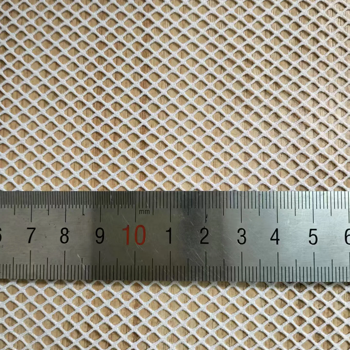 Fashion White Stretch Mesh Fabric Brit Style Spandex Polyester Plaid Black Hollow Net Fabric Sewing Cloth Tissu tecidos Hot Sale