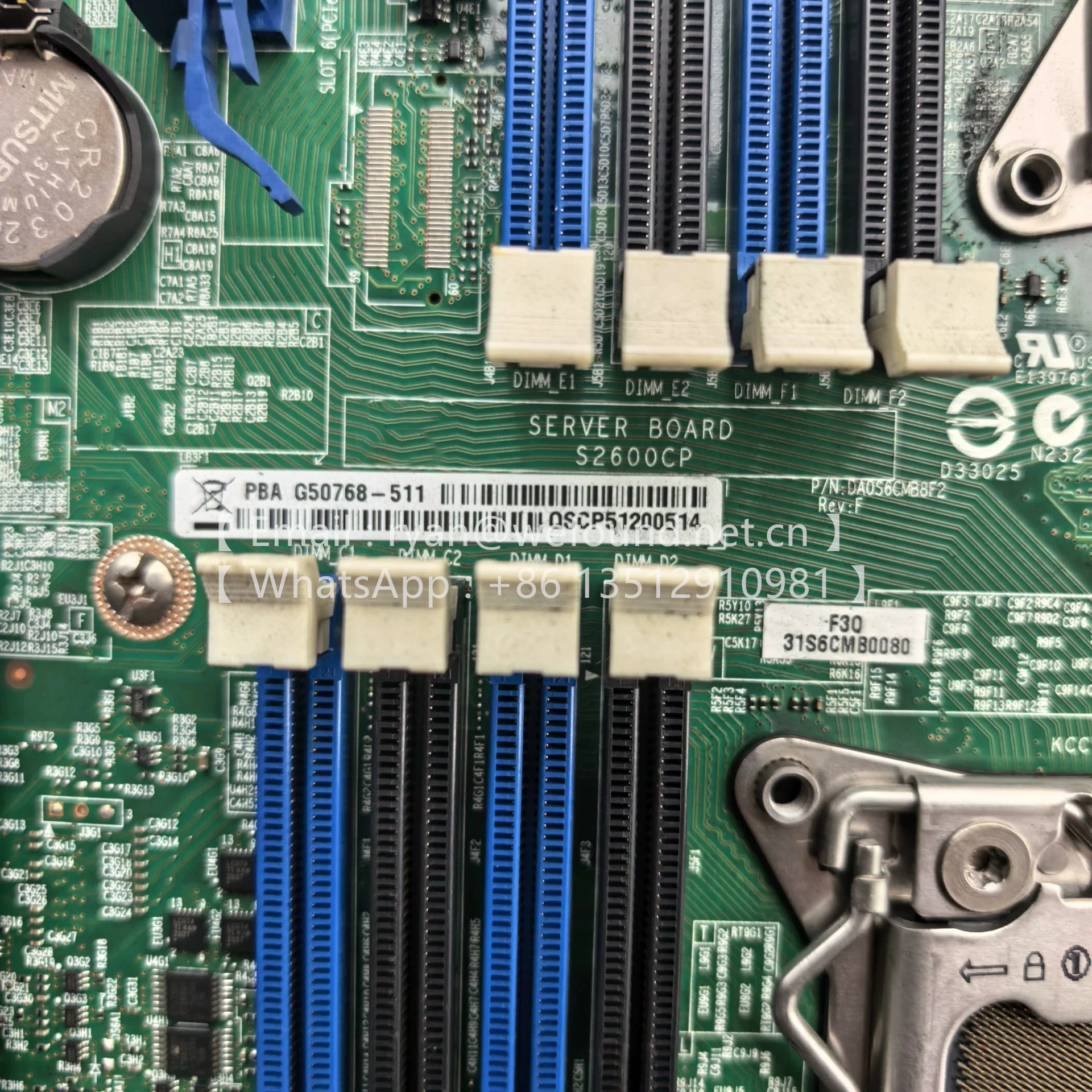 S2600CP2 for Intel Motherboard S2600CP Family  Integrated LAN 2x 1GbE