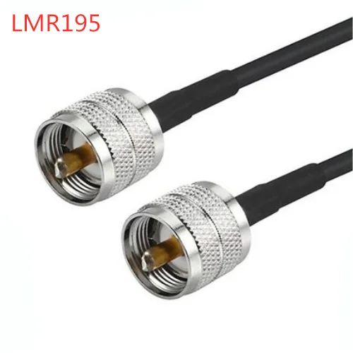 LMR195 Cable UHF Male To UHF PL259 Male Connector  Low Loss Extension Jumper Cable 50ohm