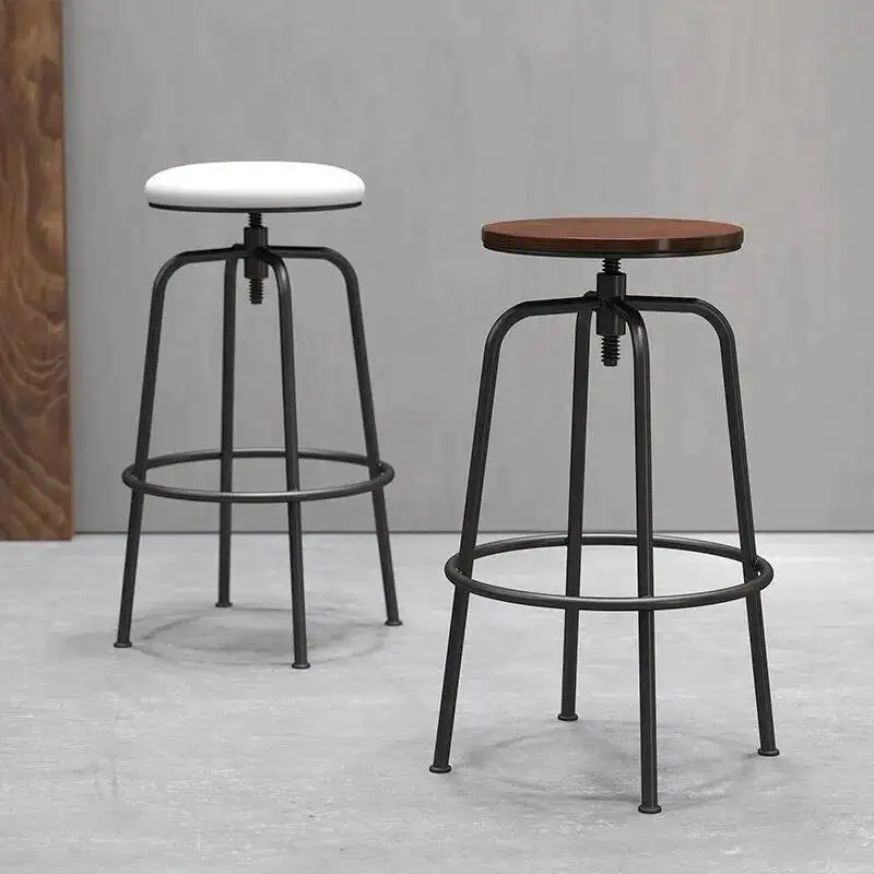 الشمال كرسي بار البراز يمكن رفع وخفضها الدورية عالية البراز كراسي بار الخفيفة الفاخرة المنزل الحديد جزيرة الترفيه الكراسي