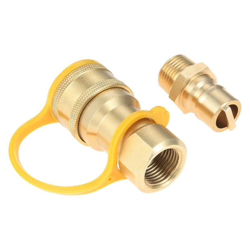 Professional Grades 1/2Inch Gas Quick Disconnecting Brasses Adapter For Generator Pizza Oven Natural Propanes Systems Q5WC