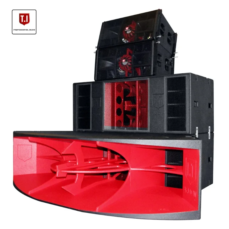 Dual 10 Inch 3-Way Active Line Array Speaker High Quality DJ Sound System for Concert Stage Live Performances