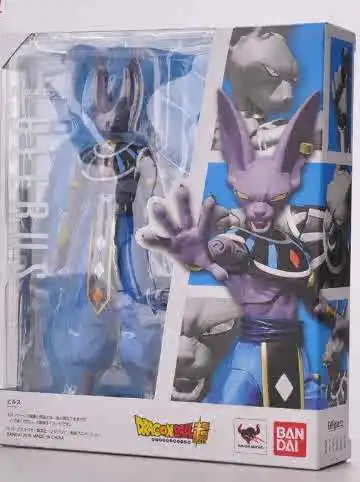 En Stock Original SHF Bandai Dragon Ball Super Beerus figura de acción Anime modelo colección juguete para regalo juguetes transformadores