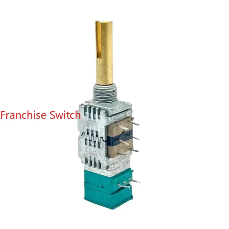 10PCS RK09 Precision Potentiometer B100K With Three-way Push-pull Switch Shaft Length 22MM