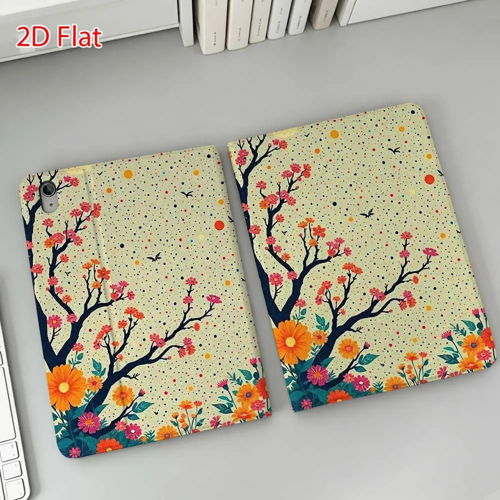 Cool Moon Flower Art Soft For Apple iPad Pro Mini A16 A17 A14 4 5 6 7 6th 12th 9Gen 12.9 11 13 M4 inch Tablet Case