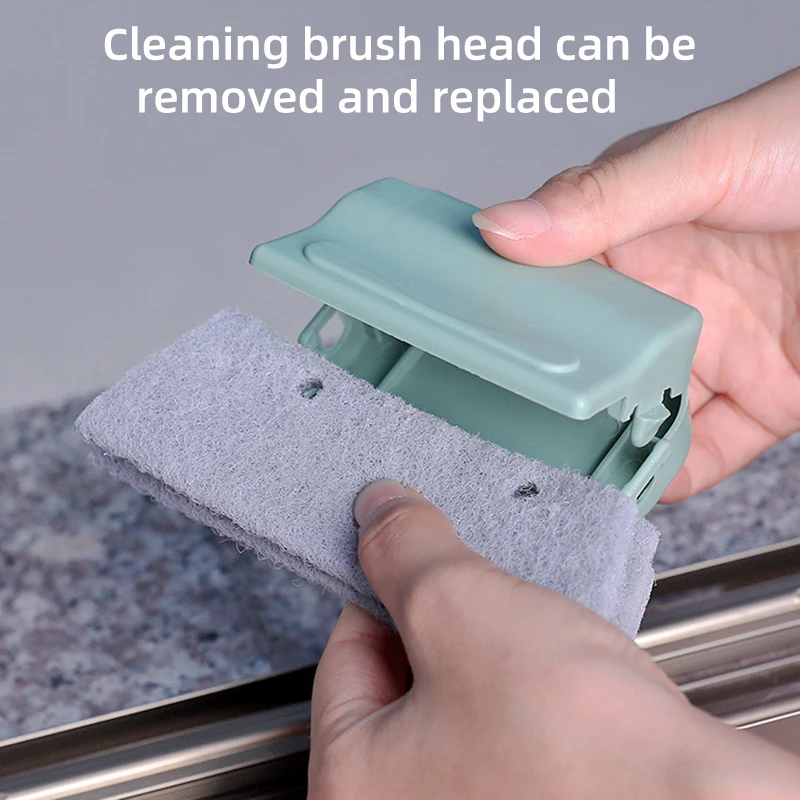 Groove Cleaning Brush Quickly Cleans Nooks Gaps Crannies With 5 Removable Sponges Door And Window Track Cleaning Tool